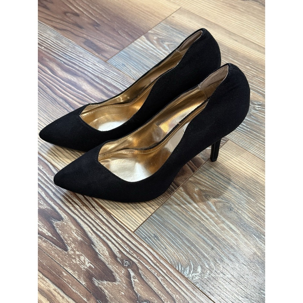 Vintage Jennifer Lopez Fuego Black Suede High Heels 8.5 (Discontinued)